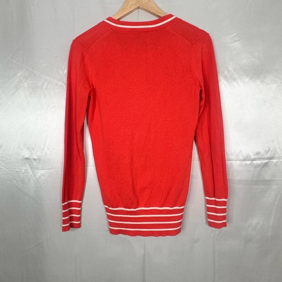 Brook Brothers Orange/Coral V-Neck Cardigan Sweater Size XS - Picture 6 of 10